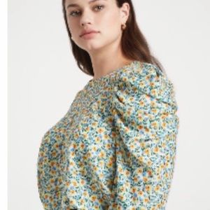 Eloquii Blouse Jason Wu x Puff Sleeve Print